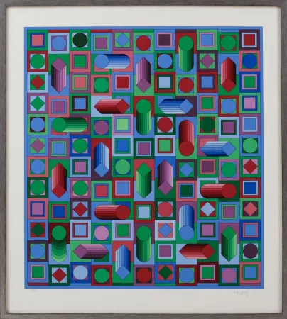 Serigrafía Vasarely - Hyram