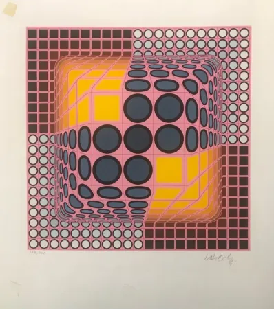Serigrafía Vasarely - Jenge 