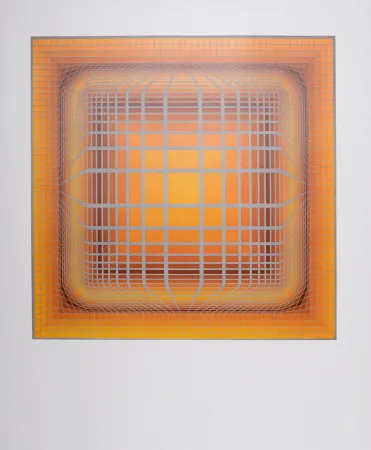 Litografía Vasarely - Koska-Vall, 1974 