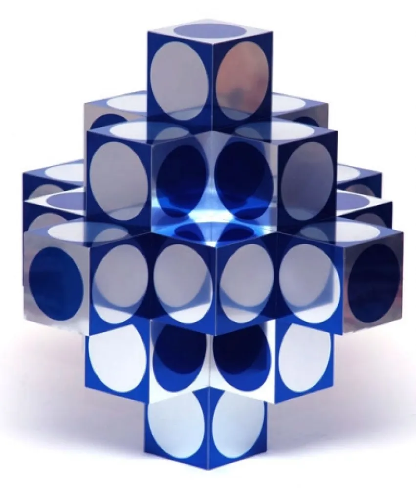 Múltiple Vasarely - Kroa Bleu 1 