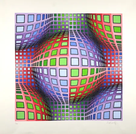 Serigrafía Vasarely - Lava 
