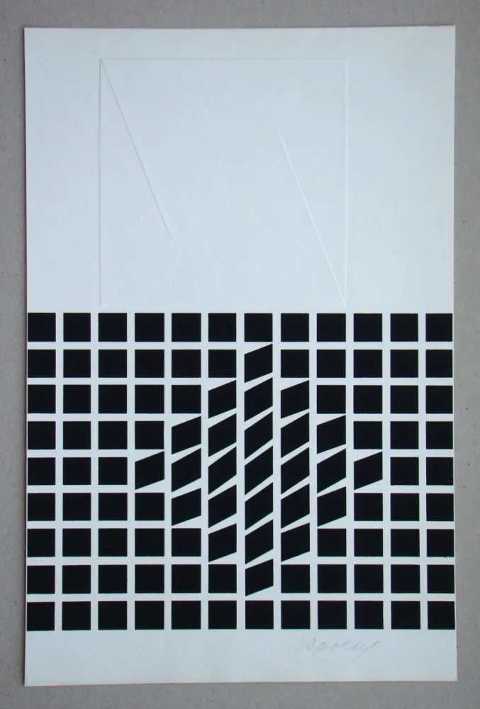 Serigrafía Vasarely - Likka-2 ( relief )