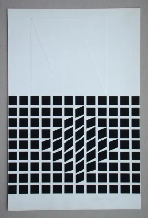 Serigrafía Vasarely - Likka-2 ( relief )