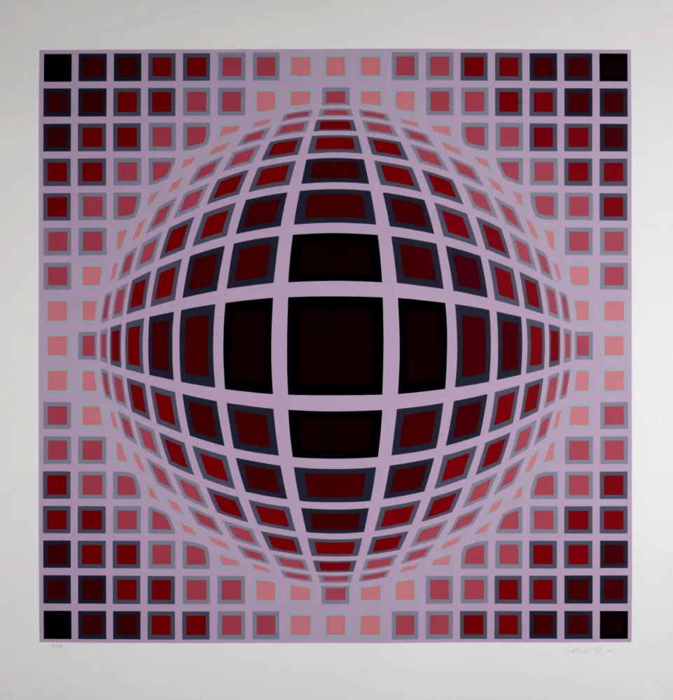 Serigrafía Vasarely - Louisiana 1, c. 1983 - Hand-signed