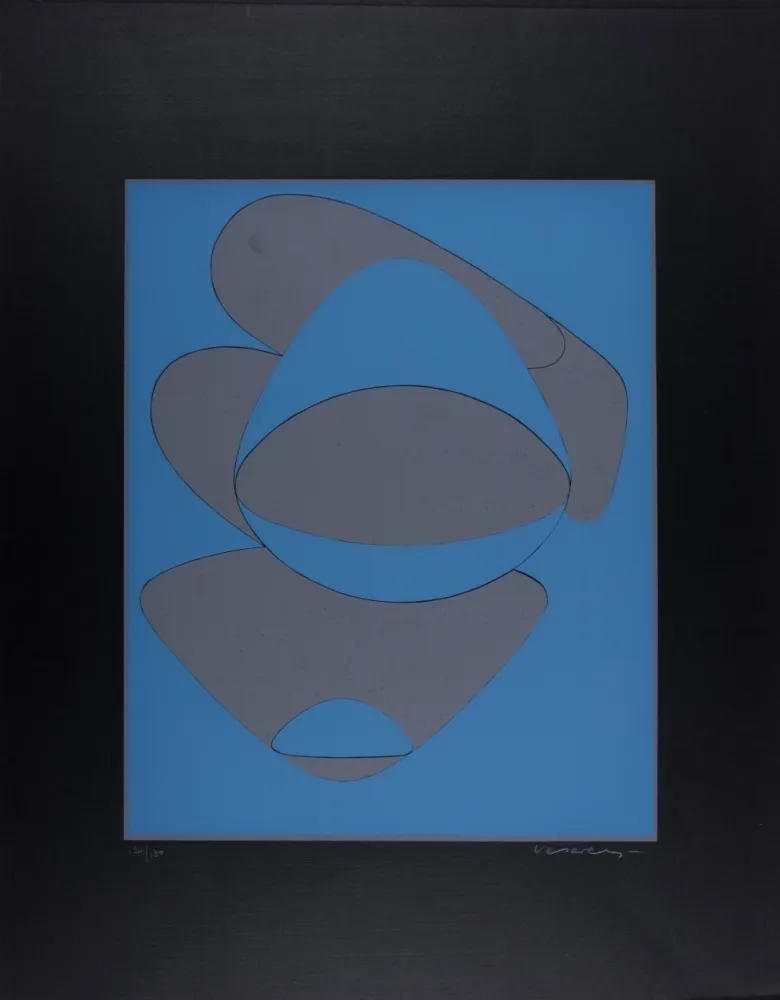 Serigrafía Vasarely - Mar Caribe