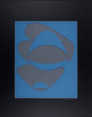 Serigrafía Vasarely - Mar Caribe