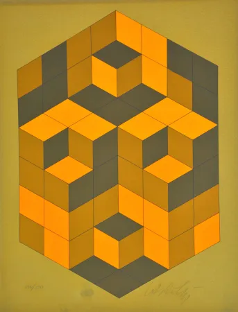 Serigrafía Vasarely - Microcosmos