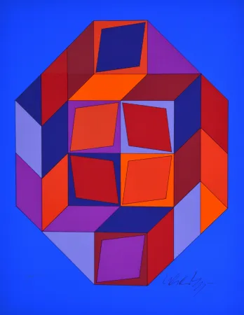 Serigrafía Vasarely - Microcosmos