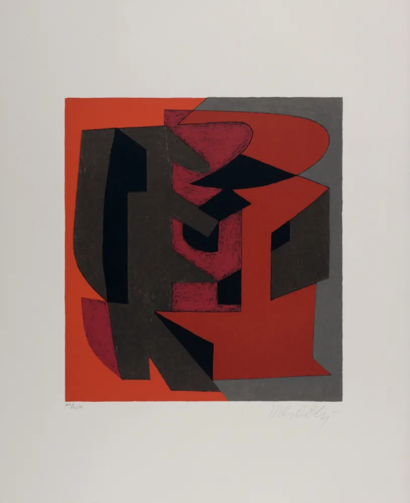 Litografía Vasarely - Octal, 1972 - Hand-signed