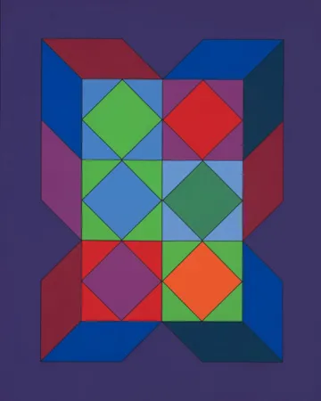 Serigrafía Vasarely - Ohne Titel XLVI