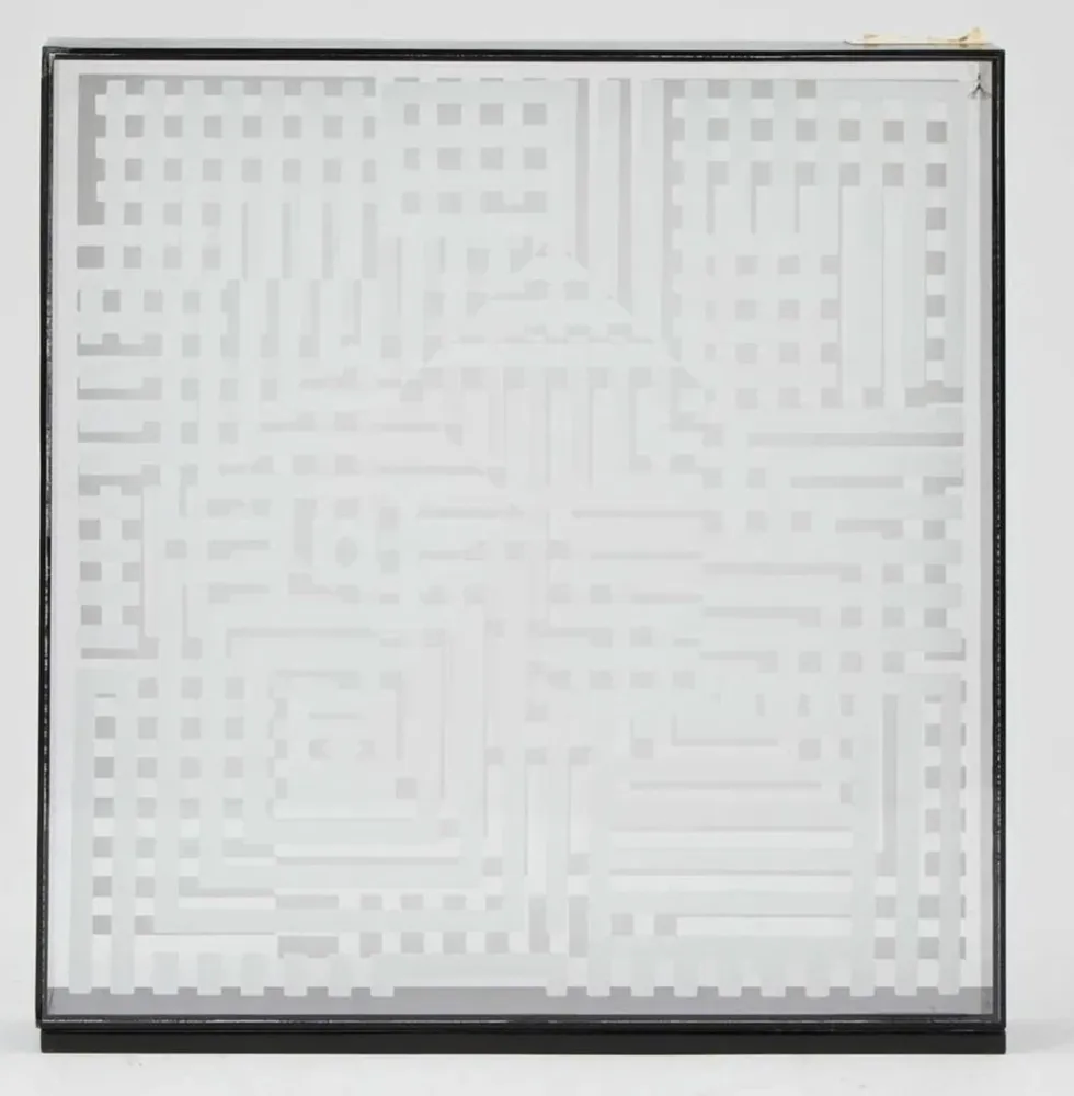 Múltiple Vasarely - Omega 25 Blanc