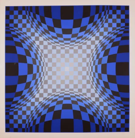 Serigrafía Vasarely - OND-LZ, 1974