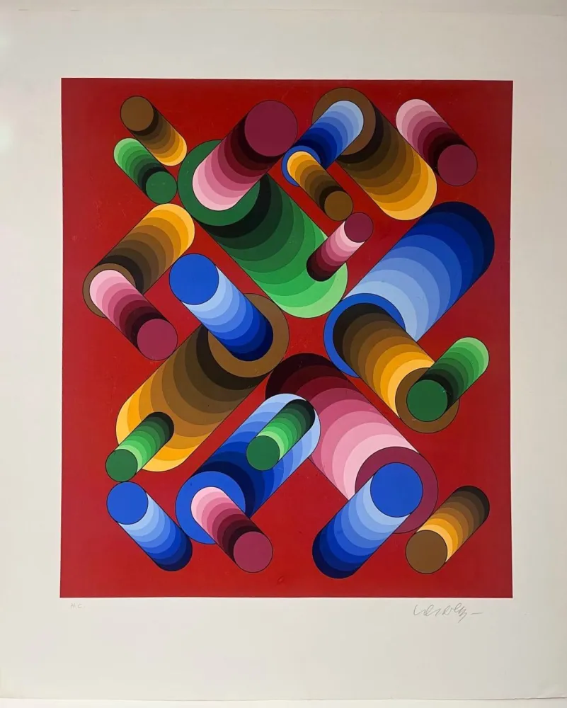 Serigrafía Vasarely - Oslop 