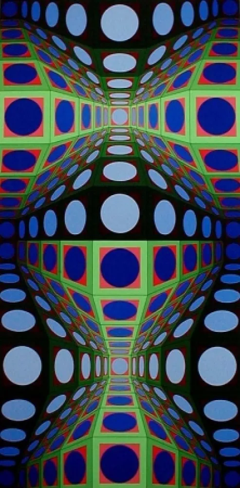 Serigrafía Vasarely - Pava