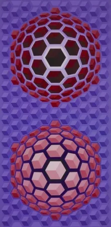 Múltiple Vasarely - Purple long