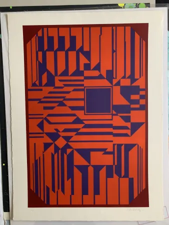 Serigrafía Vasarely - Samos