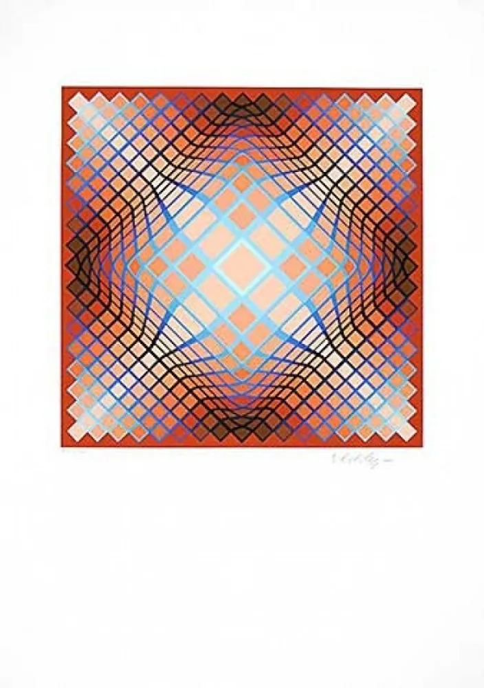 Litografía Vasarely - Sans Titre 2