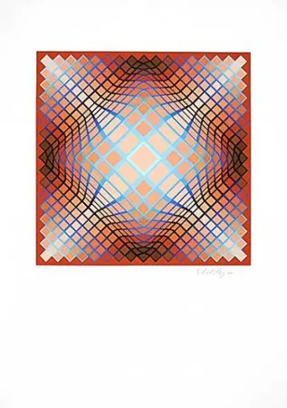 Litografía Vasarely - Sans Titre 2