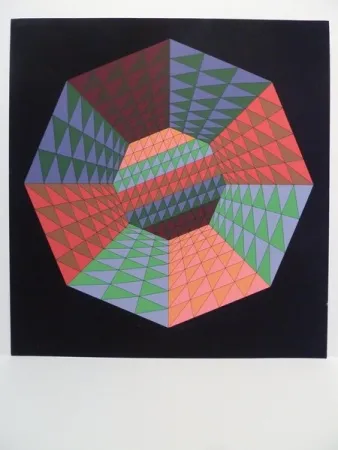 Serigrafía Vasarely - Sans titre