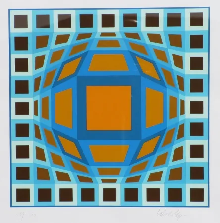 Serigrafía Vasarely - Sans titre