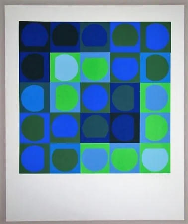 Serigrafía Vasarely - Sans titre