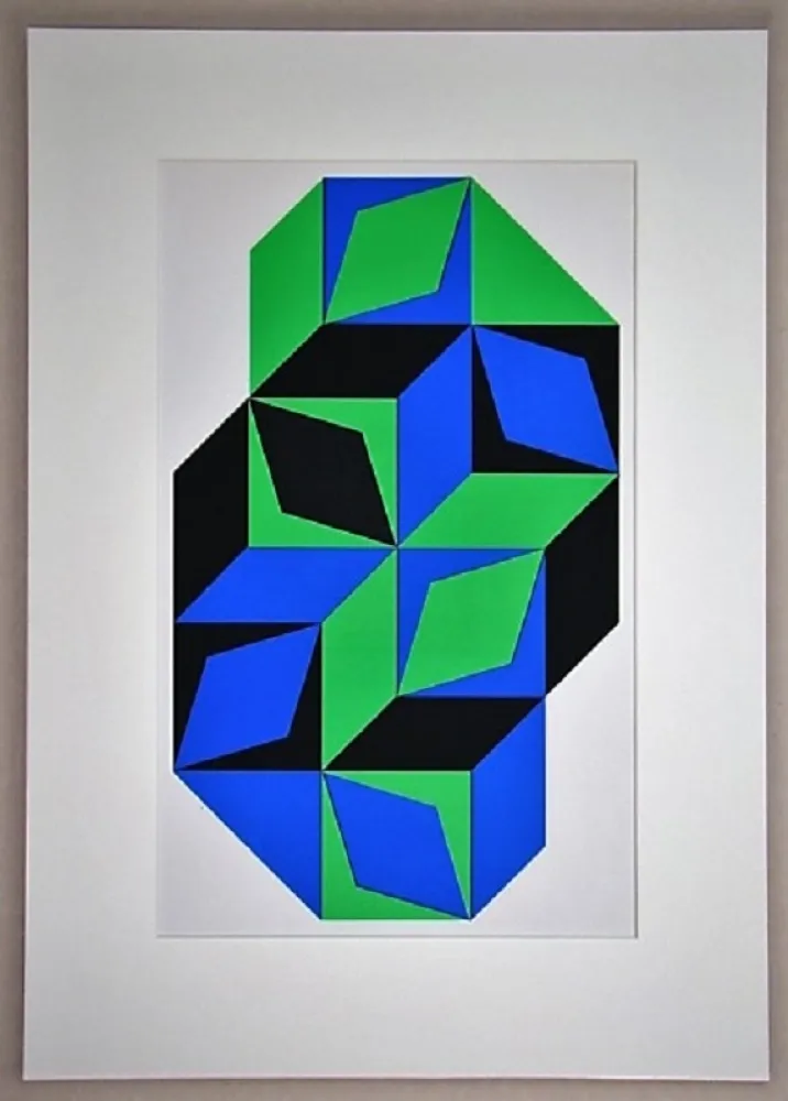 Serigrafía Vasarely - Sans titre