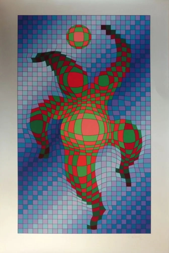 Serigrafía Vasarely - Sans titre 
