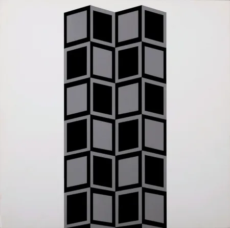 Serigrafía Vasarely - Säule HK (Detail), 1967 - Very scarce!