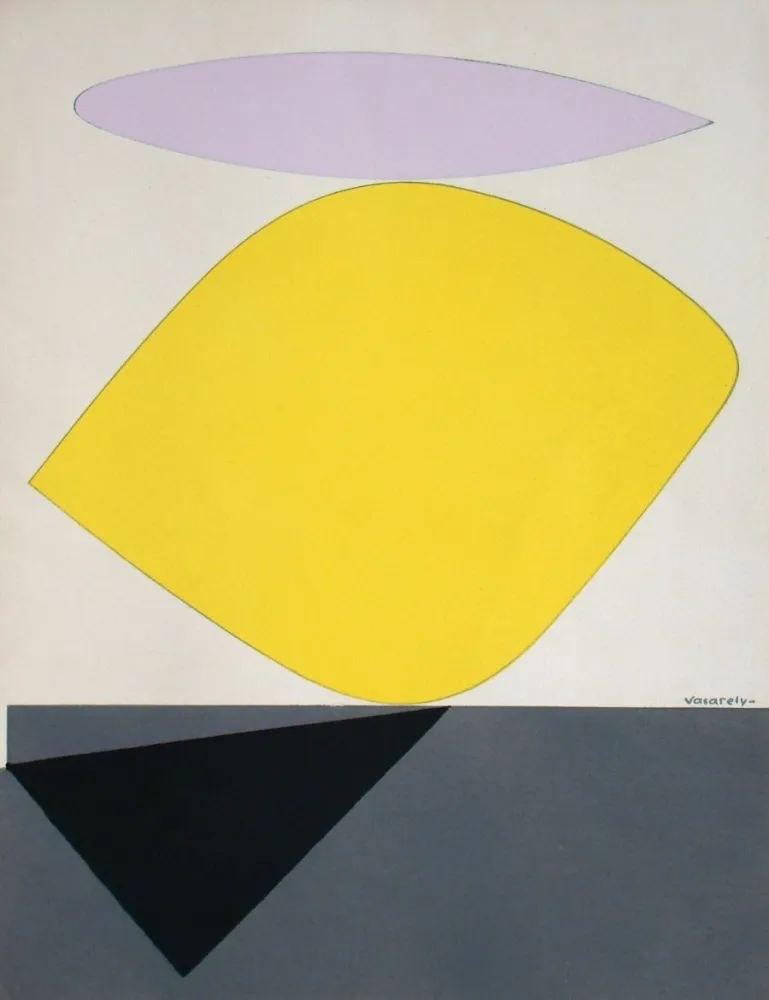 Litografía Vasarely - Sauzon II.