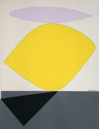 Litografía Vasarely - Sauzon II.