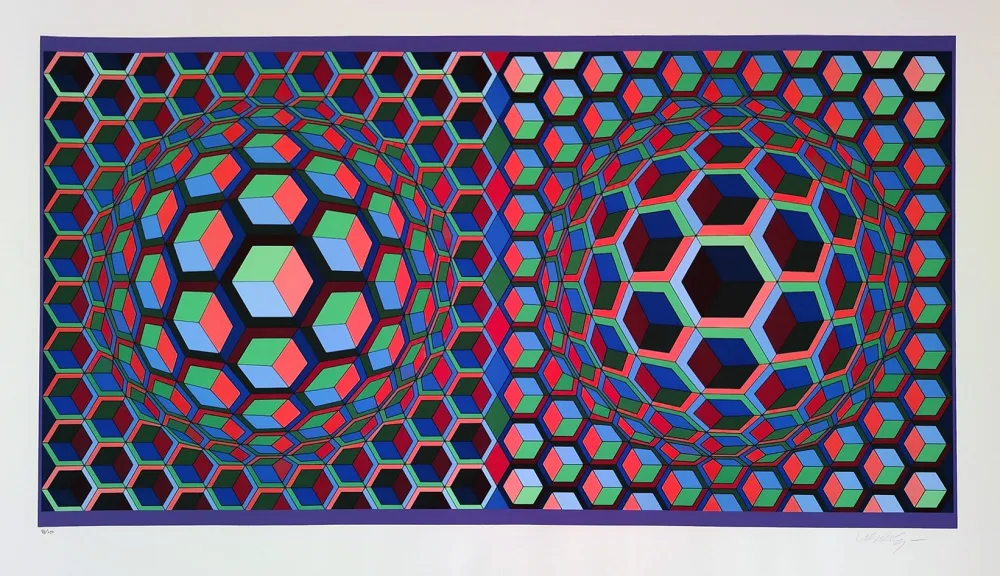 Serigrafía Vasarely - Semiha