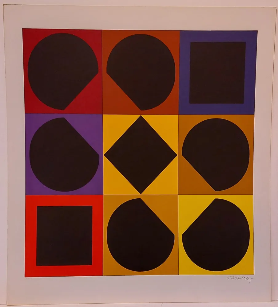 Serigrafía Vasarely - Topaze
