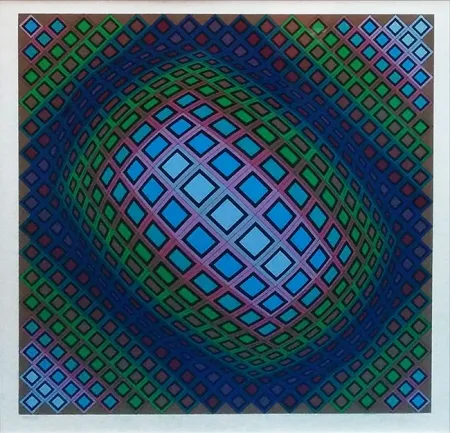 Serigrafía Vasarely - UNKNOWN TITLE