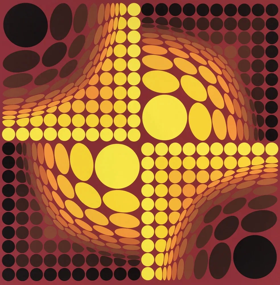 Serigrafía Vasarely - Untitled 