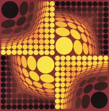 Serigrafía Vasarely - Untitled 