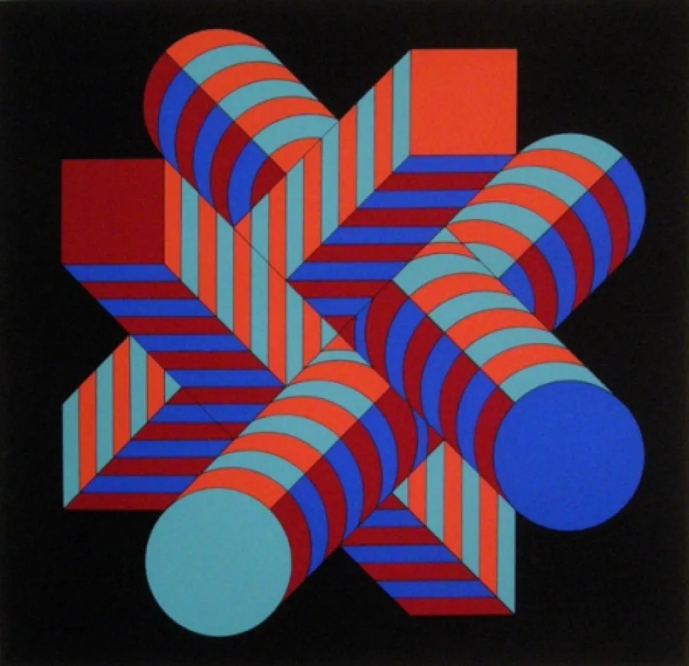Serigrafía Vasarely - Untitled
