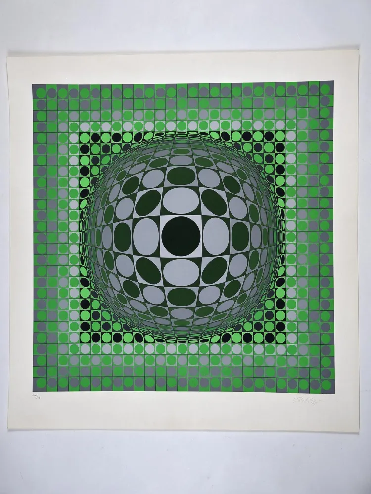 Serigrafía Vasarely - Vega Green