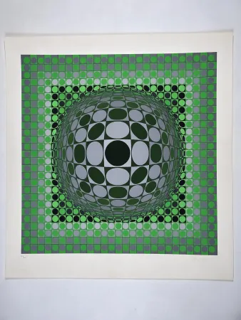Serigrafía Vasarely - Vega Green