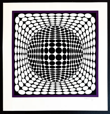 Serigrafía Vasarely - Victor Vasarely (1906–1997) - Tea-Ur NB - Color silkscreen on paper - 1984