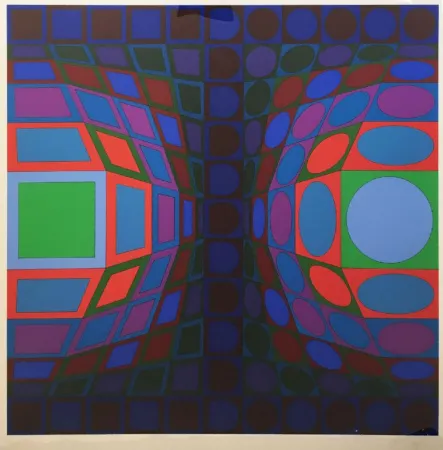Serigrafía Vasarely - Viva