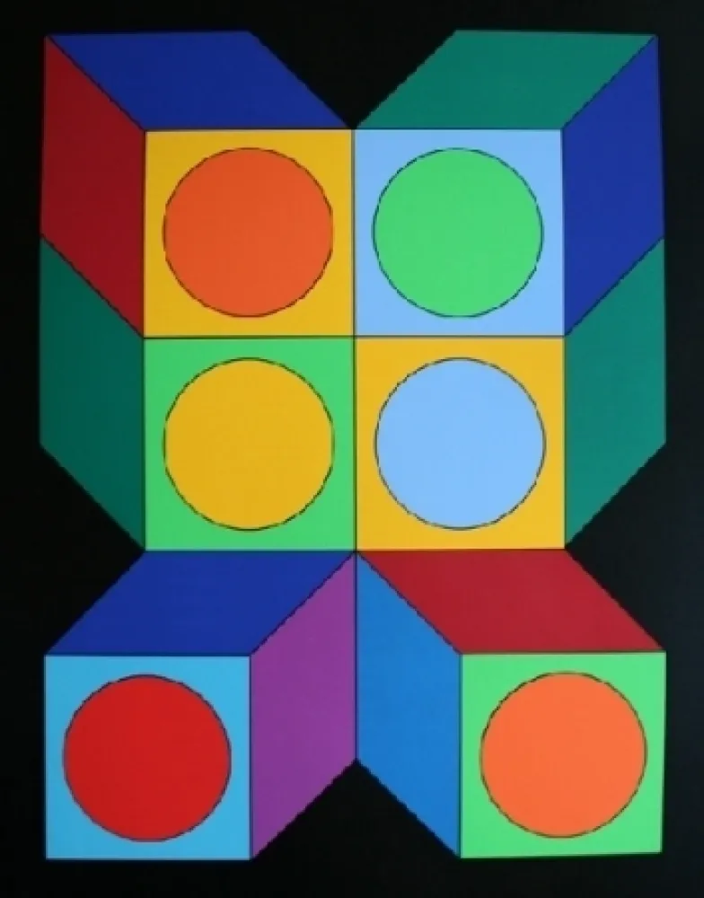 Serigrafía Vasarely - XICO 5