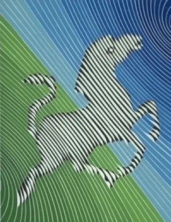 Litografía Vasarely - Zèbre n°2