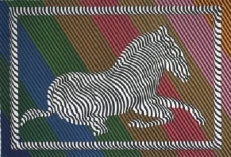 Litografía Vasarely - Zèbre n°3