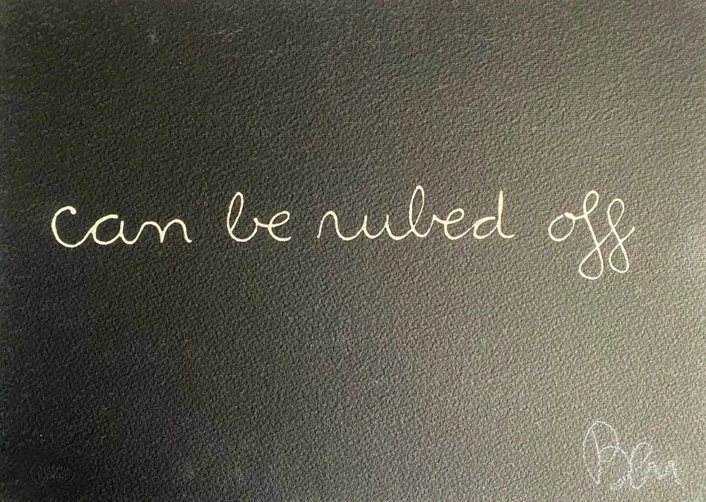 Serigrafía Vautier - Can be ruled off