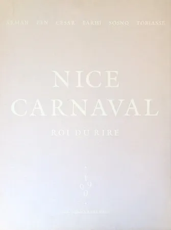Litografía Vautier - Carnaval de Nice