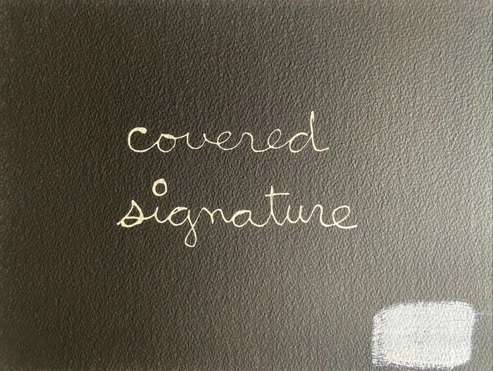 Serigrafía Vautier - Covered signature