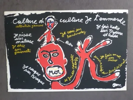 Serigrafía Vautier - Culture oh culture...