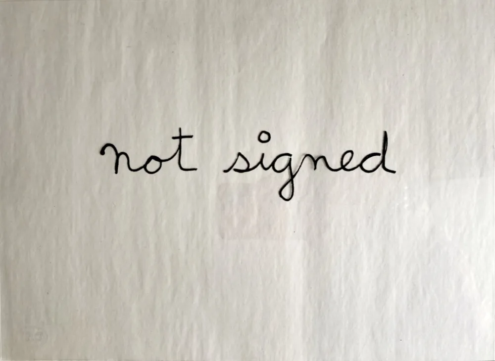 Serigrafía Vautier - Not signed