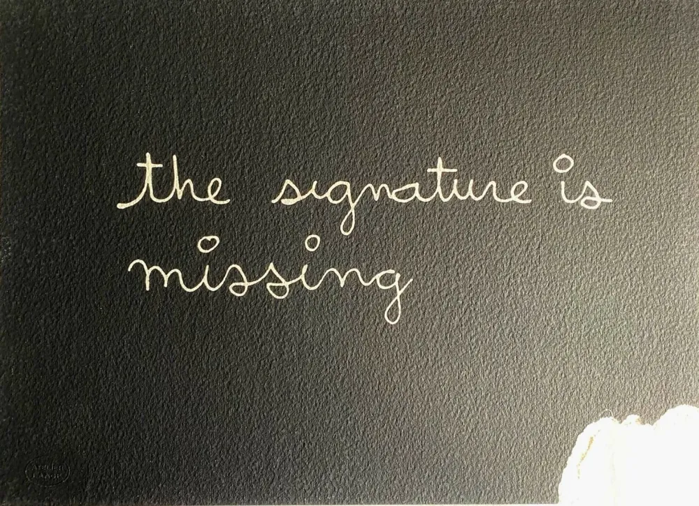 Serigrafía Vautier - The signature is missing