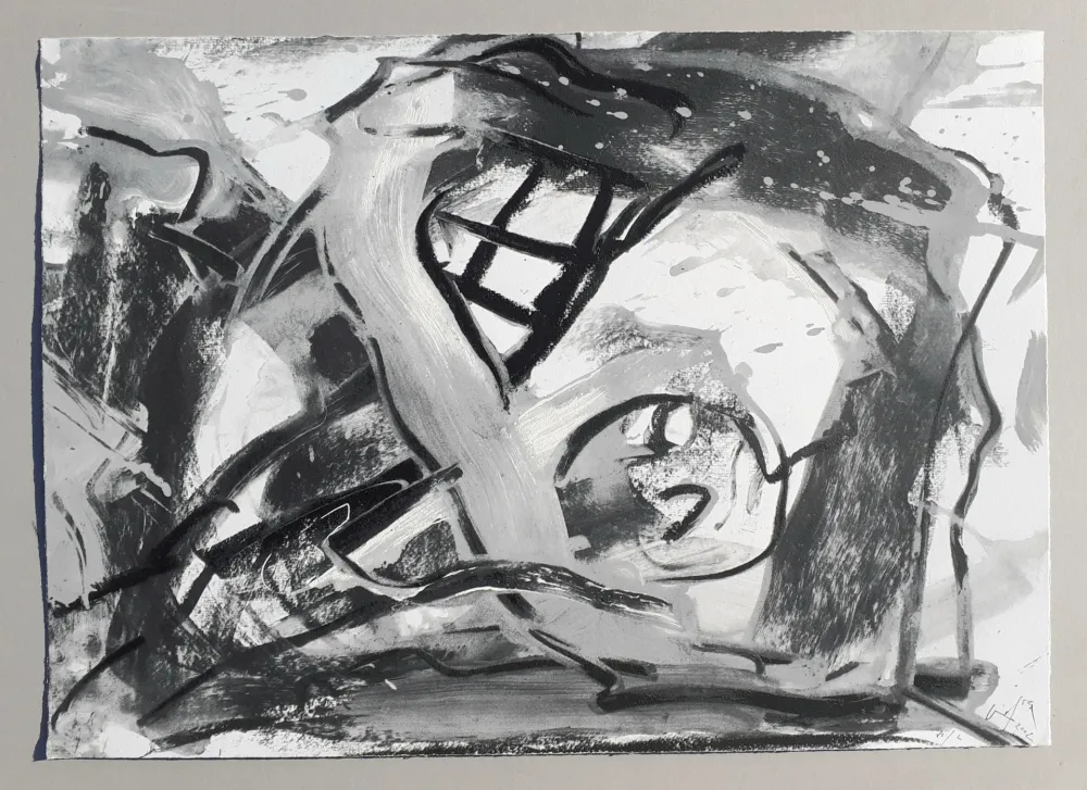 Serigrafía Vedova - Composizione